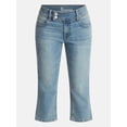 thumbnail image 5 of No Boundaries Low Rise Denim Capri Pants, 21" Inseam, Women's 0-20, 5 of 5