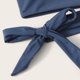 thumbnail image 4 of Traje de baño para mujer, talle alto, correa para un solo hombro, transpirable, elástico, simple, elegante, trajes de baño divididos para fiestas en la playa, gris, azul, S, 4 of 7