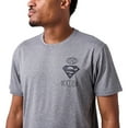 thumbnail image 4 of Superman Higher And Higher Logo Men's Athletic Heather Crew Neck Short Sleeve Gym Performance Tee Shirt -Medium, 4 of 7