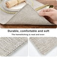 thumbnail image 4 of Cloth Placemats Set of 6 - Easy to Clean Fabric Table Placemats - Machine Washable Placemats- Heat Resistant Non-slip Table Mats (Beige Gray, 6), 4 of 6