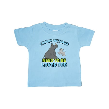 

Inktastic Chubby Unicorns Need Love Too with Cute Rhinos Gift Baby Boy or Baby Girl T-Shirt