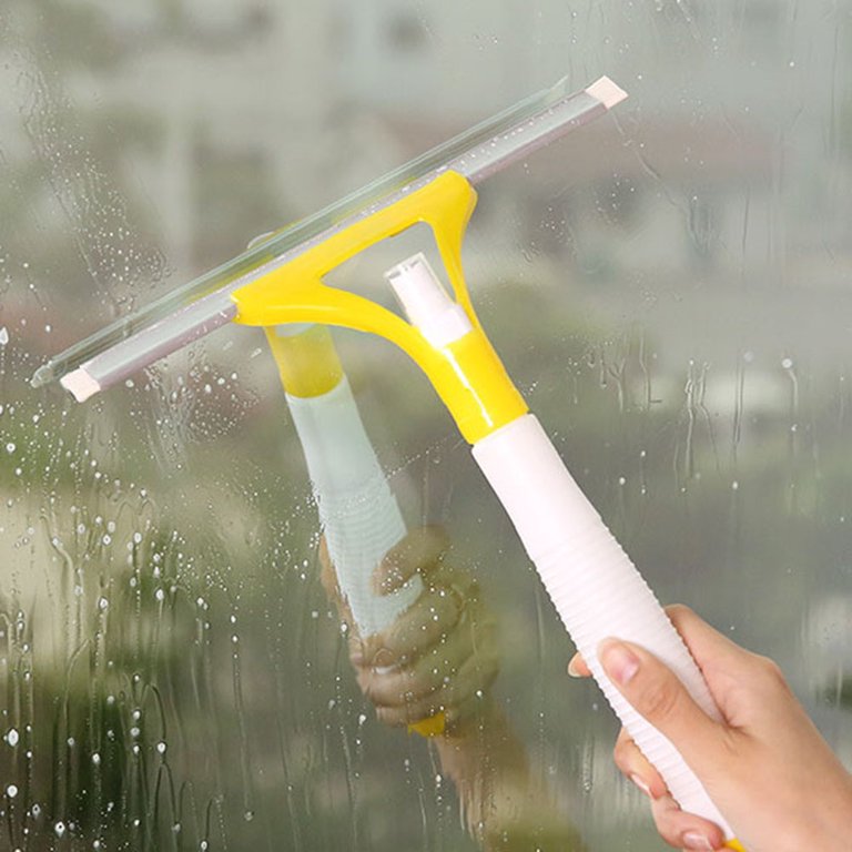 Multifunction Home Tools Spray Water Brush Cleaner Glass Cleaning Brush  Glass Wiper Window Cleaner