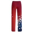 thumbnail image 3 of Womens Pajama Pants 250th Anniversary USA Flag Graphic Pajama Bottoms 4th of July Lightweight Wide Leg Drawstring Pajama Lounge Pants, 3 of 3