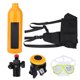 thumbnail image 4 of Equipo de buceo portátil S400+, cilindro de oxígeno para buceo, gran capacidad con válvula de respiración, color naranja, 4 of 10