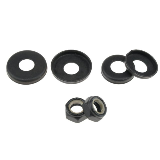 S SERENABLE Replacement Long Skate Board Bushings Washers Shock Black