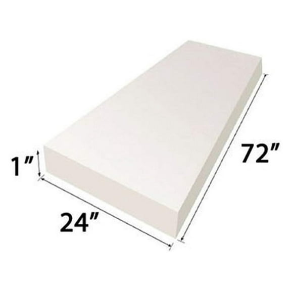 Upholstery Foam Cushion (Seat Replacement, Upholstery Sheet, Foam Padding) (1x24x72)