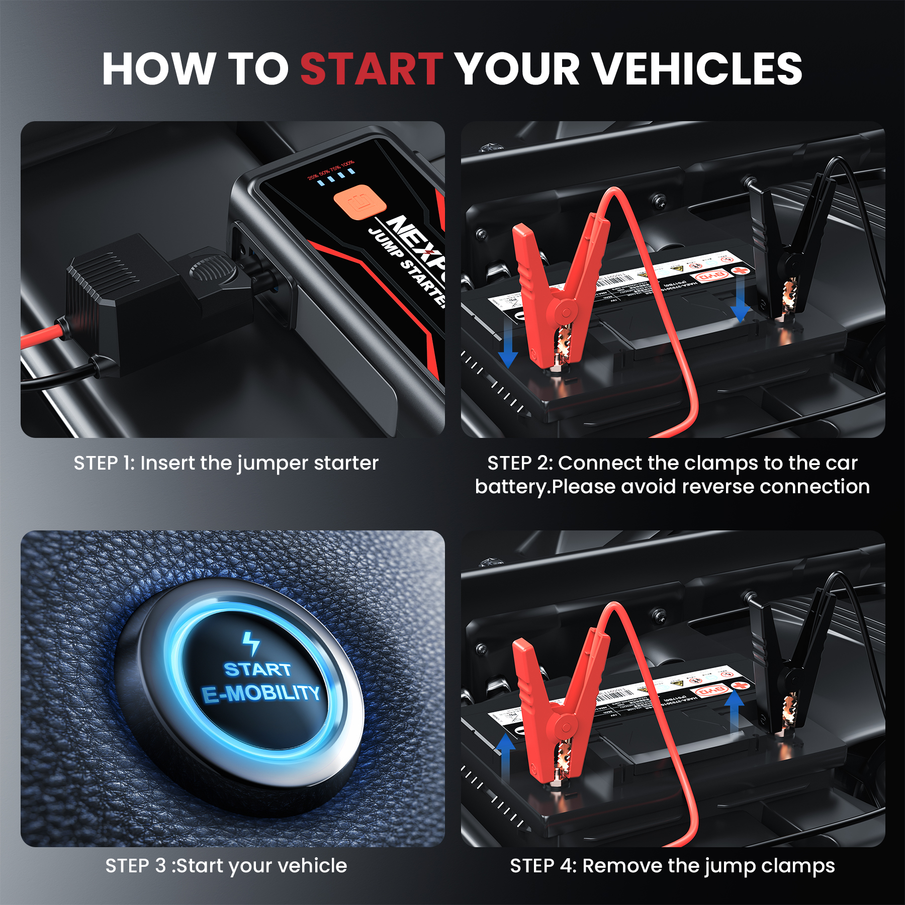 Nexpow Q2 3000A Portable Jump Starter photo 8
