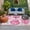 Pink, variant on Blue Palm Leaves Outdoor Rug 4x6 Ft, Non Slip Washable Area Rug, Farmhouse Summer Beige Tropical Plants Patio Rugs Carpet Runner, Large Floor Mat for Indoor/Outdoor Deck Porch Camping
