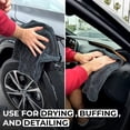 thumbnail image 6 of Microfiber Car Drying Towel 1300 GSM Double Twisted Loop - Super Absorbent Auto Wash Towel for Cars Trucks SUV - Detailing Cleaning Cloth 16x16 2-Pack, 6 of 6