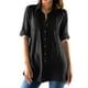 thumbnail image 1 of Vestidos Casuales Para Mujer, Blusas De Mujer De Moda Moda de verano para mujer, cuello en V, manga tres cuartos, color liso, 1 of 8