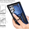 thumbnail image 5 of Nagebee Case for Samsung Galaxy S22 Ultra 5G with Screen Protector (Soft Full Coverage), Full-Body Protective [Military-Grade], Magnetic Car Mount Ring Holder, Heavy-Duty Durable Case (Blue), 5 of 6
