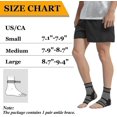 thumbnail image 3 of 1 Pair Copper Infused Ankle Braces Foot Support Compression Sleeves Fo, 3 of 4