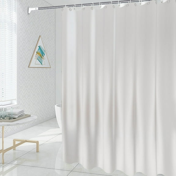 Shower Curtain Liner,Clear Shower Curtain Liner,Thickened Shower Curtain Waterproof Bathroom Curtain Odor-free Bathroom Bath Curtain Suitable For Shower Area and Bathroom(B 12 Hook up 80*70in)