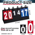 thumbnail image 2 of Set de mesa plegable portátil Score Keeper Yeaqee de 44 x 26 cm, 2 of 7