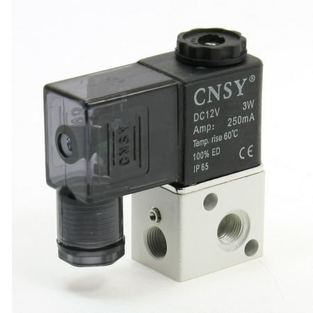 - 0-10 kgf/cm2 2 Position 3 Way Pneumatic Solenoid Valve DC12V