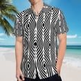 thumbnail image 5 of High Quality Hawaiian Shirts for Men Short Sleeve Aloha Beach Shirt Floral Summer Casual Button Down Shirts Blouses BYARF6, 5 of 7