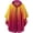 Gradient Yellow-rose Red, variant on SMZ Unisex Rain Poncho Raincoat Hooded for Adults Women with Pockets Gradient Outdoor Travel Hiking Camping Poncho Raincoat