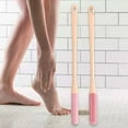 thumbnail image 6 of TOOYFUL 2 Pieces Soft Toe Crevice Cleaning Brush, Long Handle 40cm Soft Feet Cleaner Scrub, Silicone Foot Brush for Elderly Women Men Pink, 6 of 9