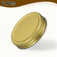thumbnail image 3 of 6pcs Mason Jar Lids 2.76" Tinplate Leak-proof Mason Canning Covers, Gold, 3 of 7