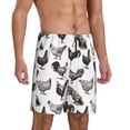 thumbnail image 2 of Sikiie Funny Chicken Mens Pajama Shorts, Lightweight Lounge Pant with Pockets Soft Sleep Pj Shorts for MenXX-Large, 2 of 6