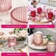 thumbnail image 5 of Portavelas Votive con forma de vela Kate Aspen, cristal acanalado, color rosa, 5 of 7