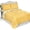 Yellow, variant on Collections Etc Reversible Floral Quilt with Scalloped Edges and Two-Tone Design, Sage, Full/Queen
