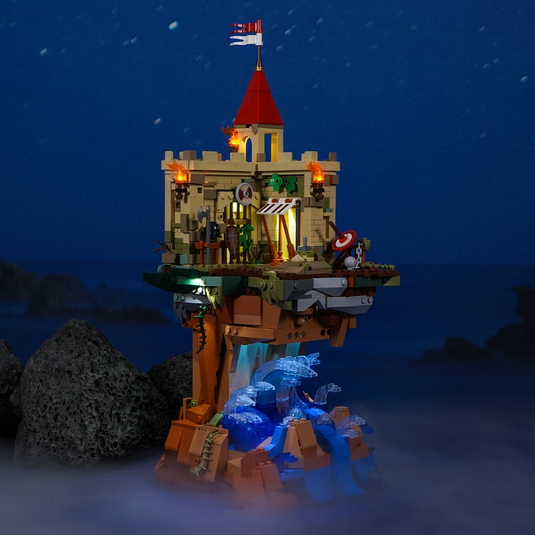  FUNWHOLE Lighting Building Bricks Set - Castle on The