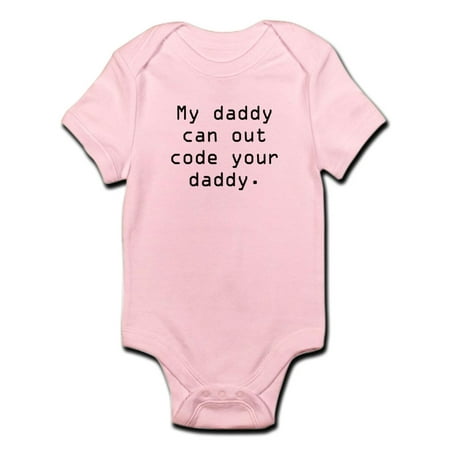 

CafePress - My Daddy Can Out Code Infant Bodysuit - Baby Light Bodysuit