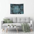 thumbnail image 5 of Kdxio Blue Color Cactus Wall Hanging Tapestries Banner For Bedroom College Dorm Home Living Room Party Decor 29X37 In, 5 of 8
