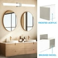 thumbnail image 3 of Luxrite LED Bathroom Vanity Light Fixtures Square 48 Inch Brushed Nickel 5 CCT 2700K-5000K 38W 2800 Lumens Dimmable, 3 of 7