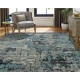 thumbnail image 2 of Kalaty Modena Area Rug MO-357 Aqua / Zinc Worn Faded 2' x 3' Rectangle, 2 of 2