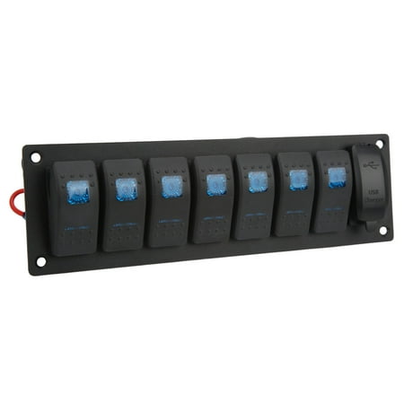 Marine Toggle Switch Panel, On Off Rocker Switch Panel Sturdy Practical ...