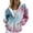 Blue, variant on Bovemsi Sweatshirt for Women Spring And Autumn Winter Printed Fashion Pattern Hooded Sports Shirt Long Sleeve Pocket Loose Zip Up Hoodie