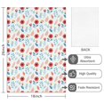 thumbnail image 2 of 2 Pcs Pioneer Flower Floral Print Pattern Kitchen Towels, Funny Microfiber Dish Towel Set, 18" X 26" Tea Towels, 2 of 6
