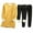 Yellow, variant on Sentmoon 3 Piece Sets Women Long Sleeve Tops and Trousers Crew Neck Business Casual Outfits for Women Solid Color Stretchy Thickened Insulation Clothes Fall Soft and Comfortable for Party
