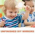thumbnail image 3 of Miangastore 10Pack Hand Mirror Cute Light Brown Wood Reflection Dressing Table Use, 3 of 9