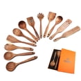 thumbnail image 1 of Juego de utensilios de cocina de madera BOKALAKA, madera de teca, 12 piezas, 1 of 7