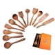 thumbnail image 1 of Juego de utensilios de cocina de madera BOKALAKA, madera de teca, 12 piezas, 1 of 7