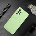 thumbnail image 6 of Galaxy A53 Case, Slim Soft Fit Shockproof Protection Case Dropproof Non-Slip Silicone Case with Card Slots Soft TPU Bumper Phone Wallet Case for Samsung Galaxy A53 5G 6.5 inch 2022,Green, 6 of 7