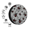 thumbnail image 4 of KLL Spiders Pattern 14-17 inch Spare Tire Cover Universal Wheel Protector for Truck SUV Trailer Camping Rv Tire Covers-14 inch, 4 of 6