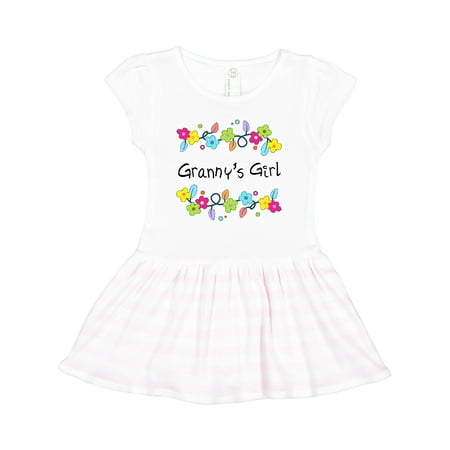 

Inktastic Grannys Girl- Bright Flowers Gift Toddler Girl Dress
