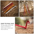 thumbnail image 5 of FRCOLOR tent peg 9Pcs Outdoor Stakes for Environment Beautification and Fence Protection Triangular Red Golden Silver 18X0.5X0.5cm,7.09"X0.2"X0.2", 5 of 5