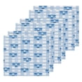 thumbnail image 3 of BZSMCE Towel Cotton Face Towel Soft Hand Towels Fashion Blue Flowers Gingham Pattern, 3 of 9
