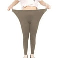 thumbnail image 5 of Plus Size Women's Yoga Pants - High Waist Hip Lifting Workout Leggings (XL-5XL, 18 Colors) | Yubnlvae (Coffee | 3XL), 5 of 6