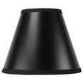 thumbnail image 3 of Set of 6 Black Parchment Gold-Lined Chandelier Candle Clip Lamp Shade 3x6x5, 3 of 4