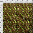 thumbnail image 3 of oneOone Cotton Poplin Brown Fabric Abstracts Sewing Material Print Fabric By The Yard 42 Inch Wide, 3 of 5