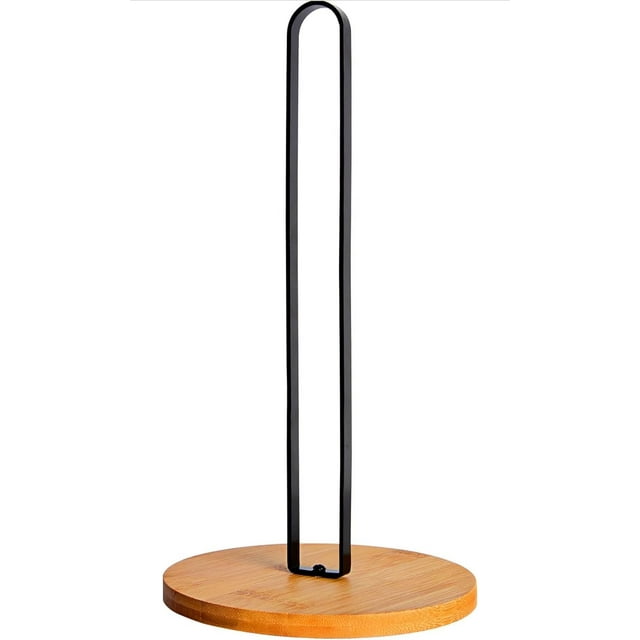 Soporte para toallas de papel - Soporte para toallas de papel de madera con base de madera antideslizante Dispensador de toallas de papel para encimera de estilo minimalista y moderno para cocina, hog