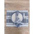 thumbnail image 2 of Beach Club Stripe Indigo Indoor Outdoor Placemat, 2 of 8