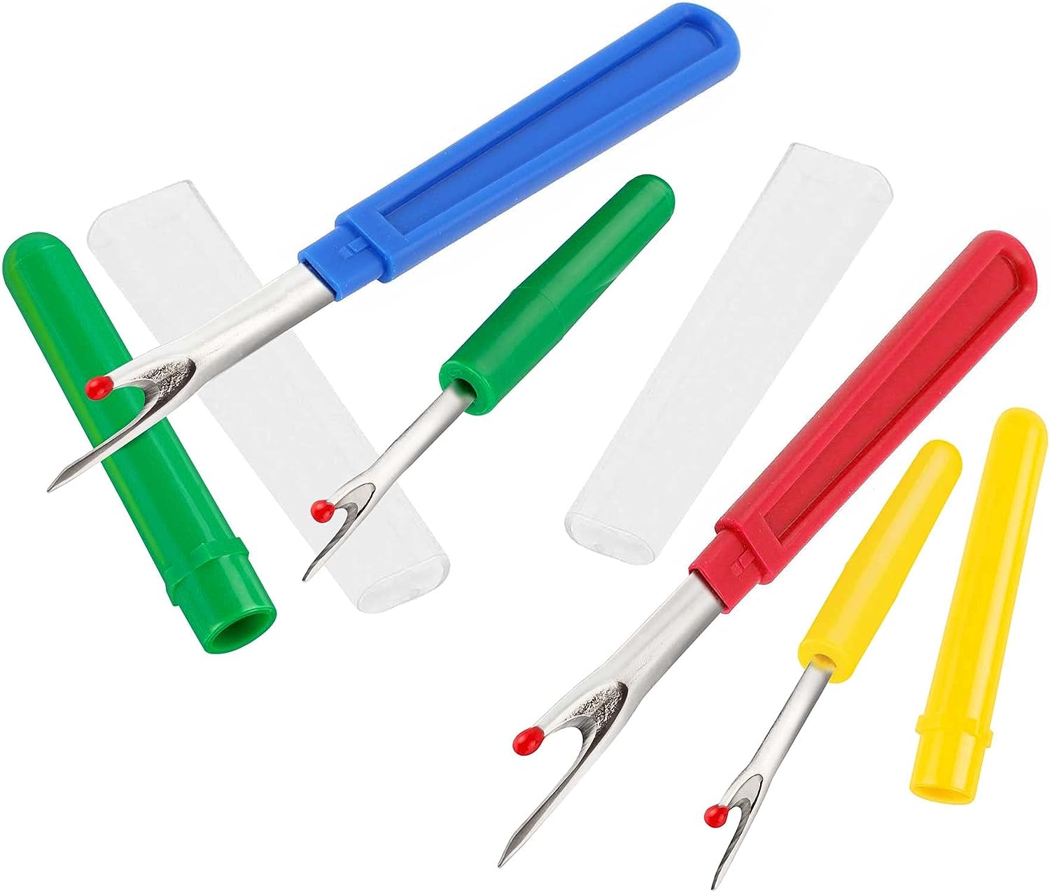 4 Pack Seam Ripper/Stitch Unpicker, Tool for Hemlines, Seams, Pockets ...