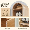 thumbnail image 5 of SinCiDo Narrow Arched Bookcase, 8-Tier Open Shelf Bookcase, Medium Density Fiberboard, 5 of 7